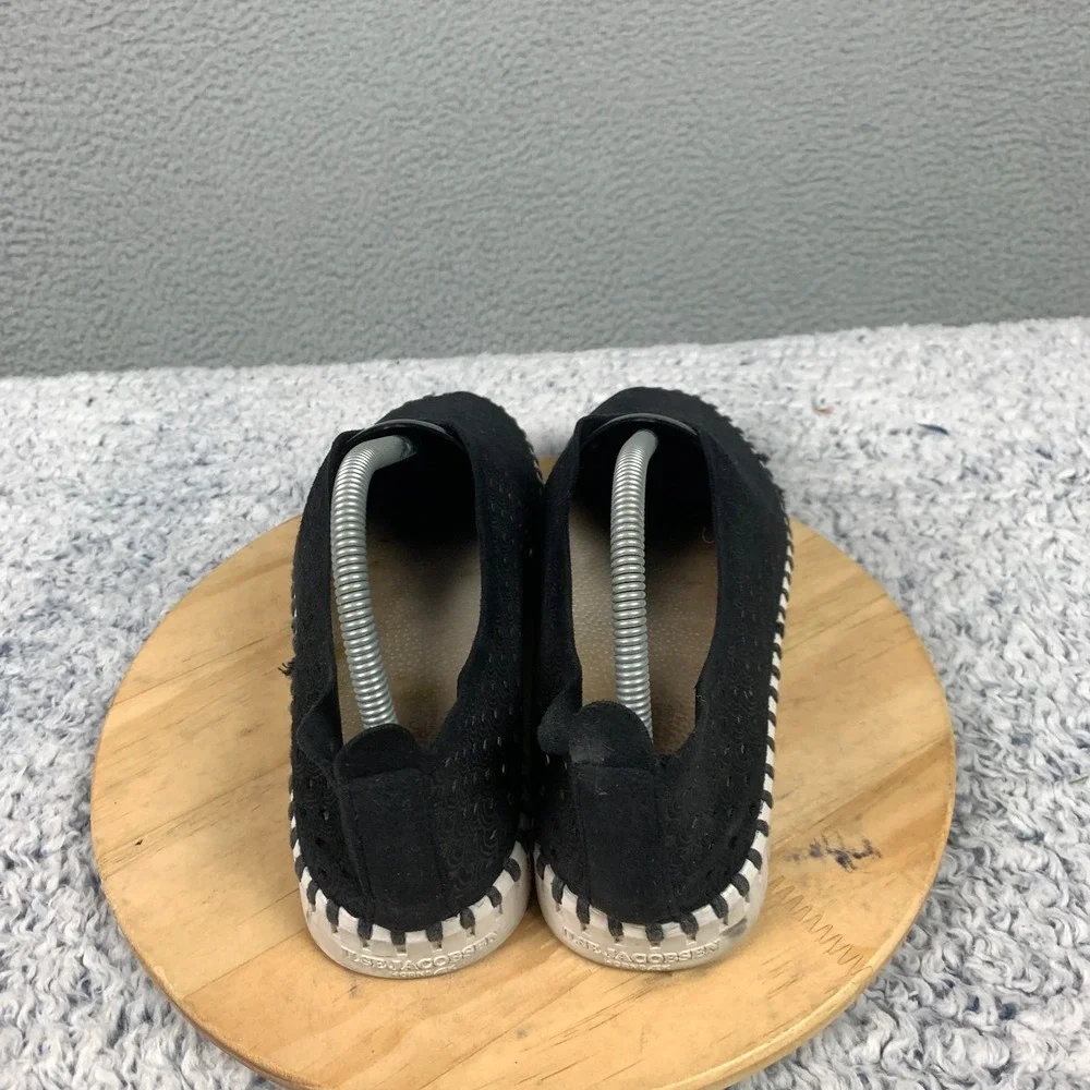 Ilse Jacobsen Tulip Shoes Women's EU 41 US 10.5 Black Perforated Slip On Comfort